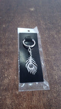 Stylish Stainless Steel Peacock Feather Keychain (1 Pc)