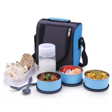 All-in-One Lunch Box with Fabric Bag for Office & School