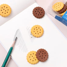 Biscuit-Shaped Erasers | Fun Rubber Stationery for Kids | Creative Birthday Gift Toy (6 Pcs Set)