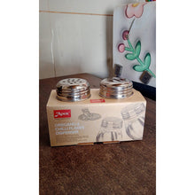 Apex Oregano & Chilli Flakes Dispenser Set – 2 Pcs Plastic Spice Shaker with Stainless Steel Lid