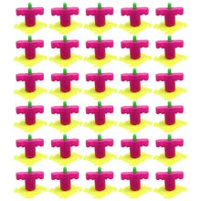 Kids' spinner launcher set, 30 toys in assorted colors