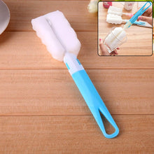 Sponge Cleaning Brush Kitchen Tool Bottle Soft Brush for Dishes| Cleaning Brush Cleaner with Plastic Long Handle, Soft Dish Washing Foam Cleaning Brushes For Cups Mugs Kettles Wine Glasses and Baby Bottles (1 Pc)