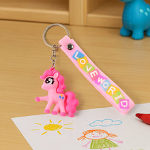 Cute Cartoon Silicone 3D Key Chain with Metal Hook & Strap (Pack of 1)